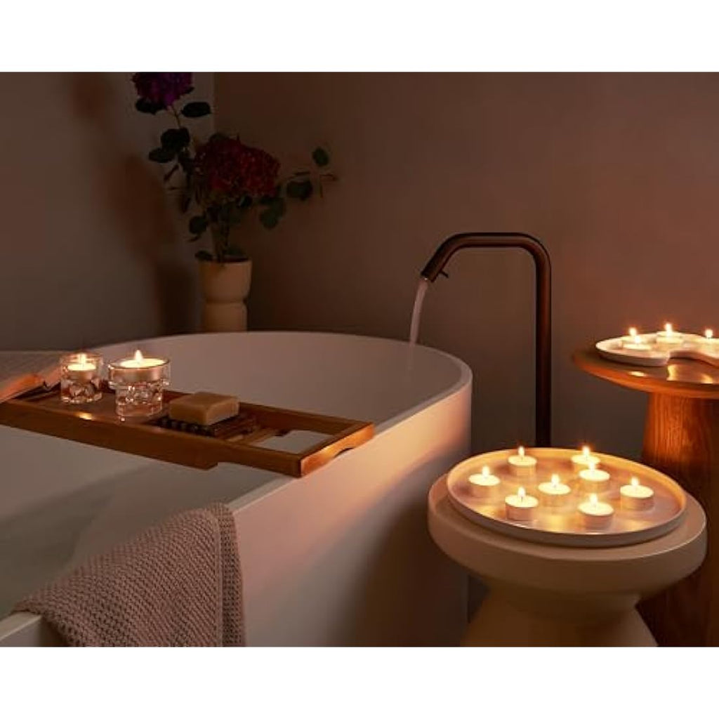 Bolsius Maxi Tea Lights – White Vegetable Wax Candles – 10 Hour (84 Pack)