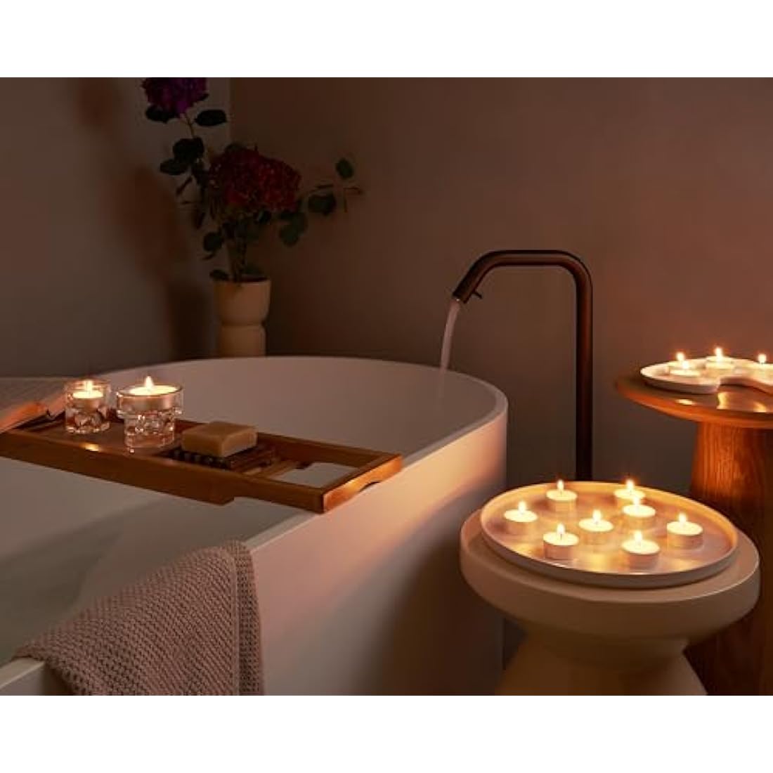 Bolsius Maxi Tea Lights – White Vegetable Wax Candles – 10 Hour (84 Pack)