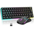 RedThunder K62 Wireless 60% RGB Gaming Keyboard and Mouse Combo – UK Layout