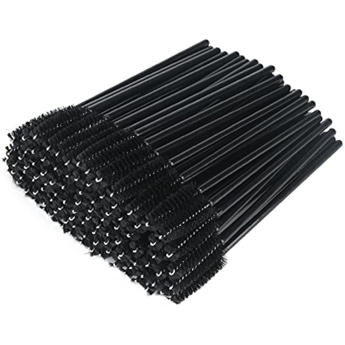 G2PLUS 100 PCS Disposable Mascara Wands – Black Eyelash Spoolie Brushes