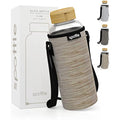 spottle 1.5L Borosilicate Glass Water Bottle with Neoprene Sleeve
