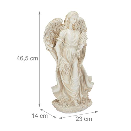 Garden Angel Figurine – Weatherproof Polyresin Cherub