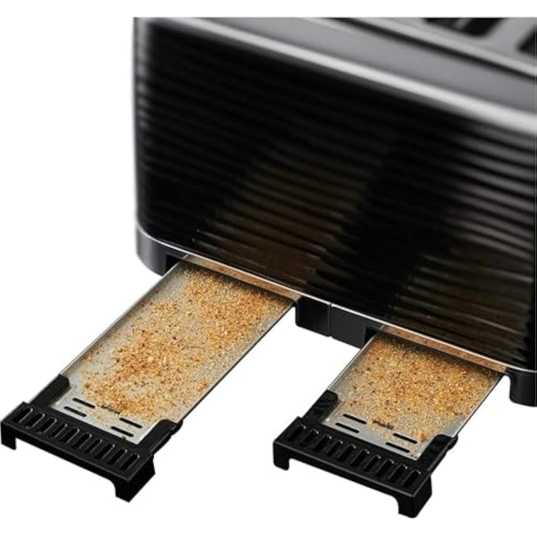 Russell Hobbs Inspire 4-Slice Toaster | High Gloss Black & Chrome
