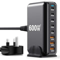 Jolof Store 600W 8-Port GaN3 USB C Fast Charging Station for Laptops