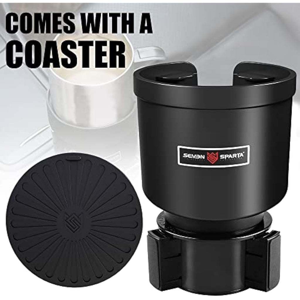 Seven Sparta Car Cup Holder Expander with Offset Adjustable Base