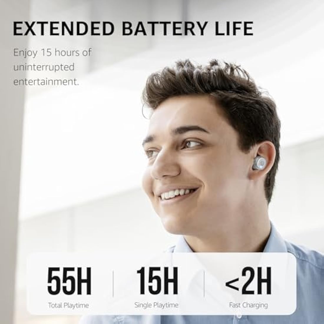 TOZO T10 Wireless Earbuds – IPX8 Waterproof Bluetooth 5.3 Headphones