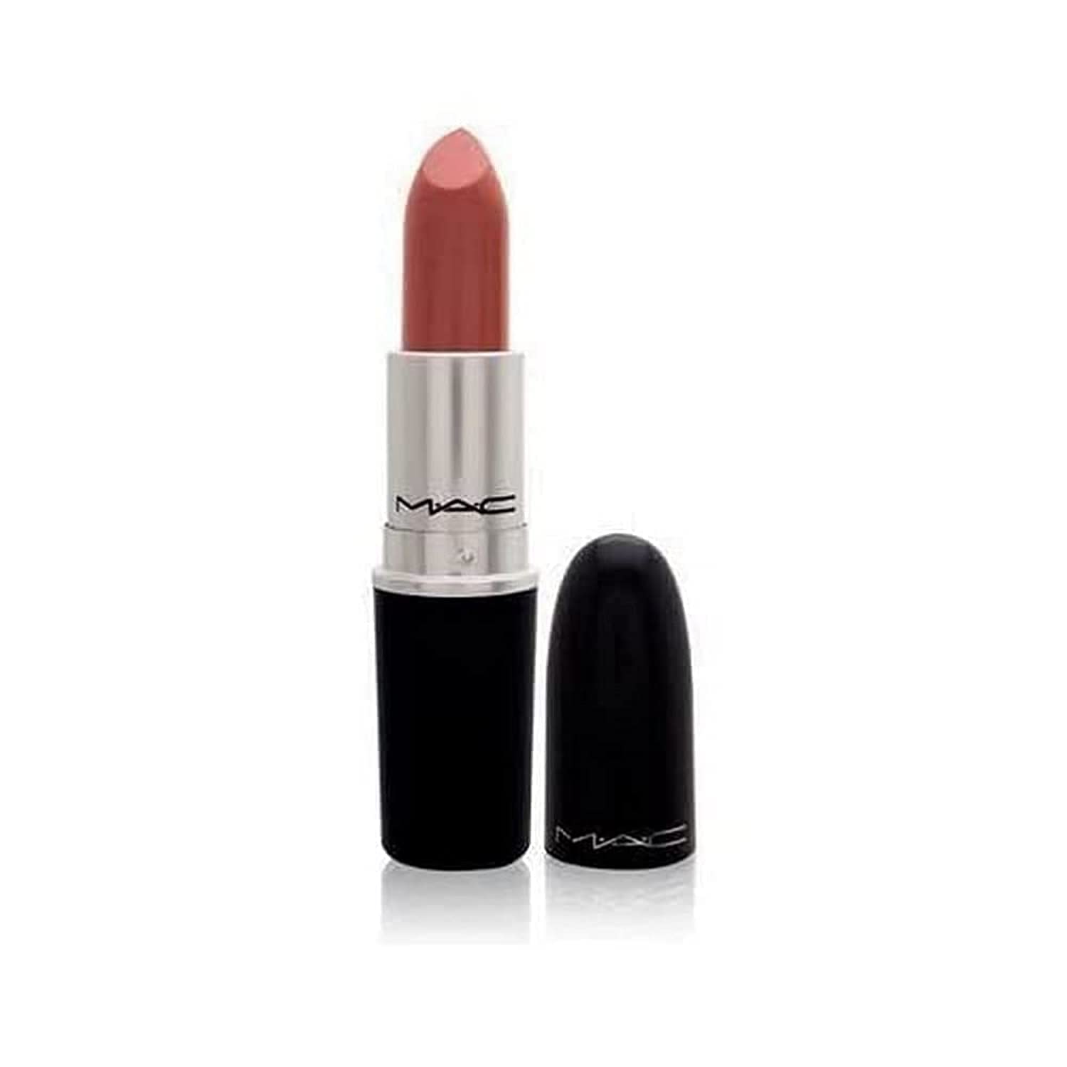 MAC Satin Lipstick – Hydrating Pink Beige Lip Color, Brave (3g)