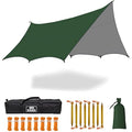 5x5m Waterproof Octagon Camping Tarp – UV Sun Shelter