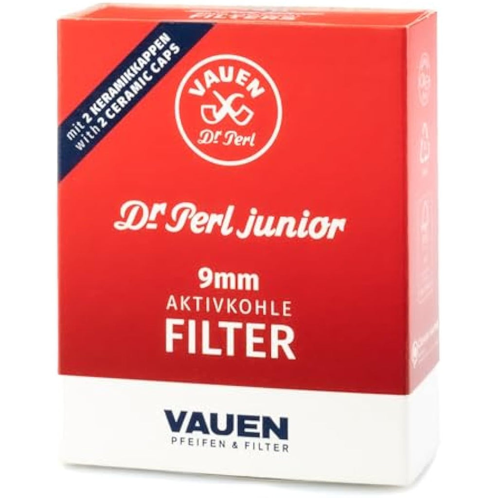 Vauen Dr. Perl Junior 9mm Active Charcoal Pipe Filters - 40 Pack