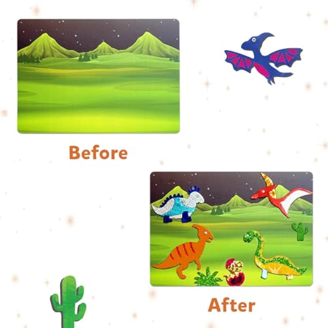 Skillmatics Foil Fun Dinosaur Art Kit – Mess-Free DIY Craft for Kids