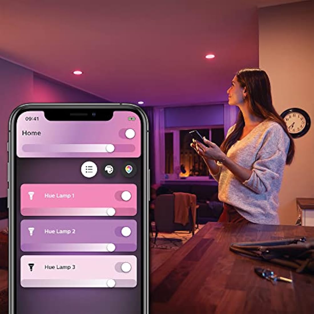 Philips Hue White and Colour Ambiance GU10 Smart LED Bulb | Bluetooth