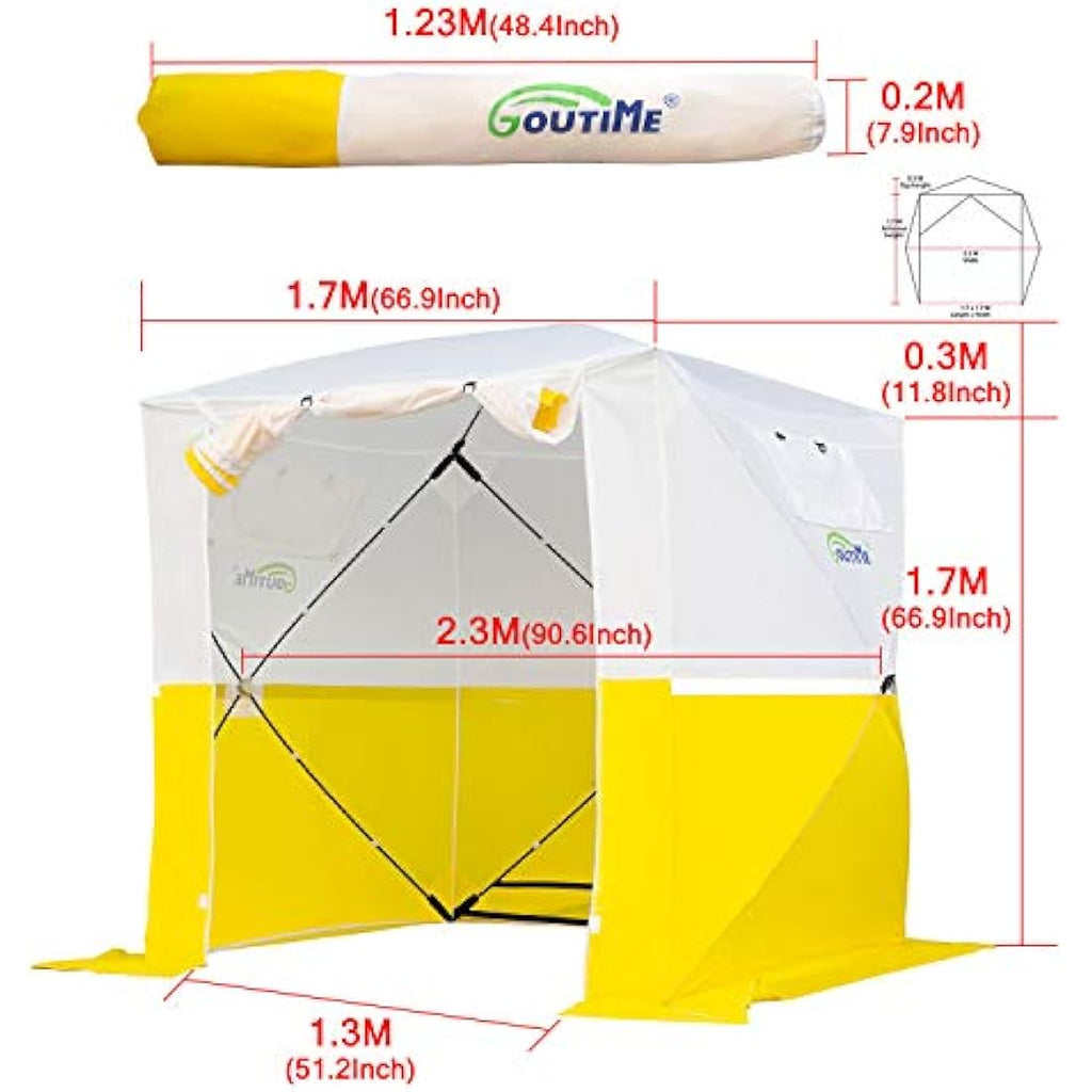 Goutime Pop Up Work Shelter – 2x2m Portable Lightweight Event Tent