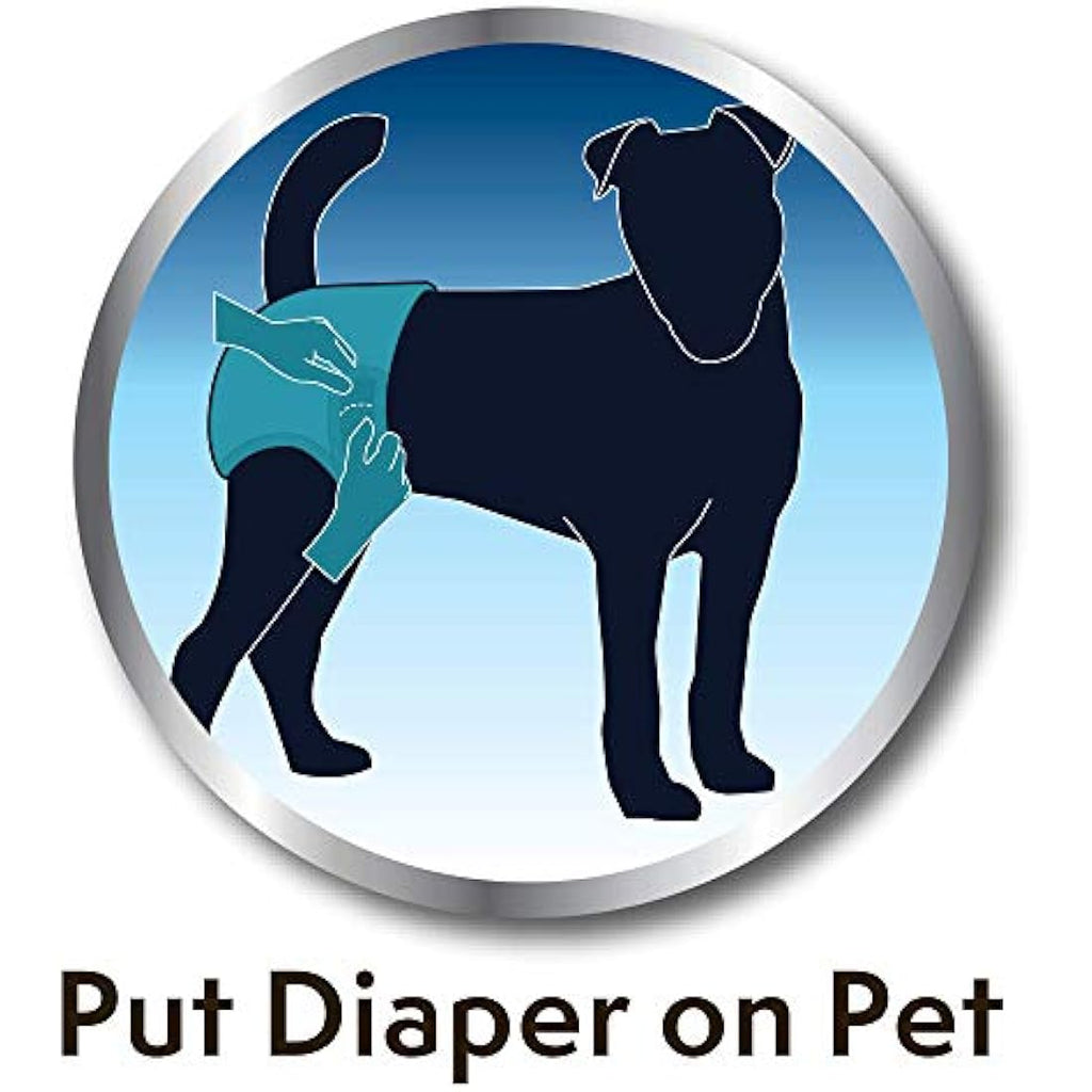 Simple Solution Disposable Dog Diaper Liners - Ultra Absorbent 22-Pack