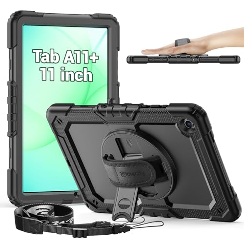 Timecity Samsung Galaxy Tab A11+ Case - Shockproof Cover with 360 Stand