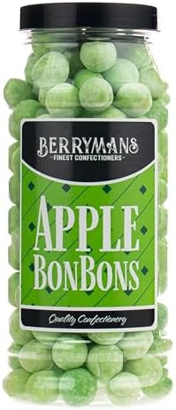 Berrymans Apple BonBons Retro Sweets Gift Jar - Traditional Candy