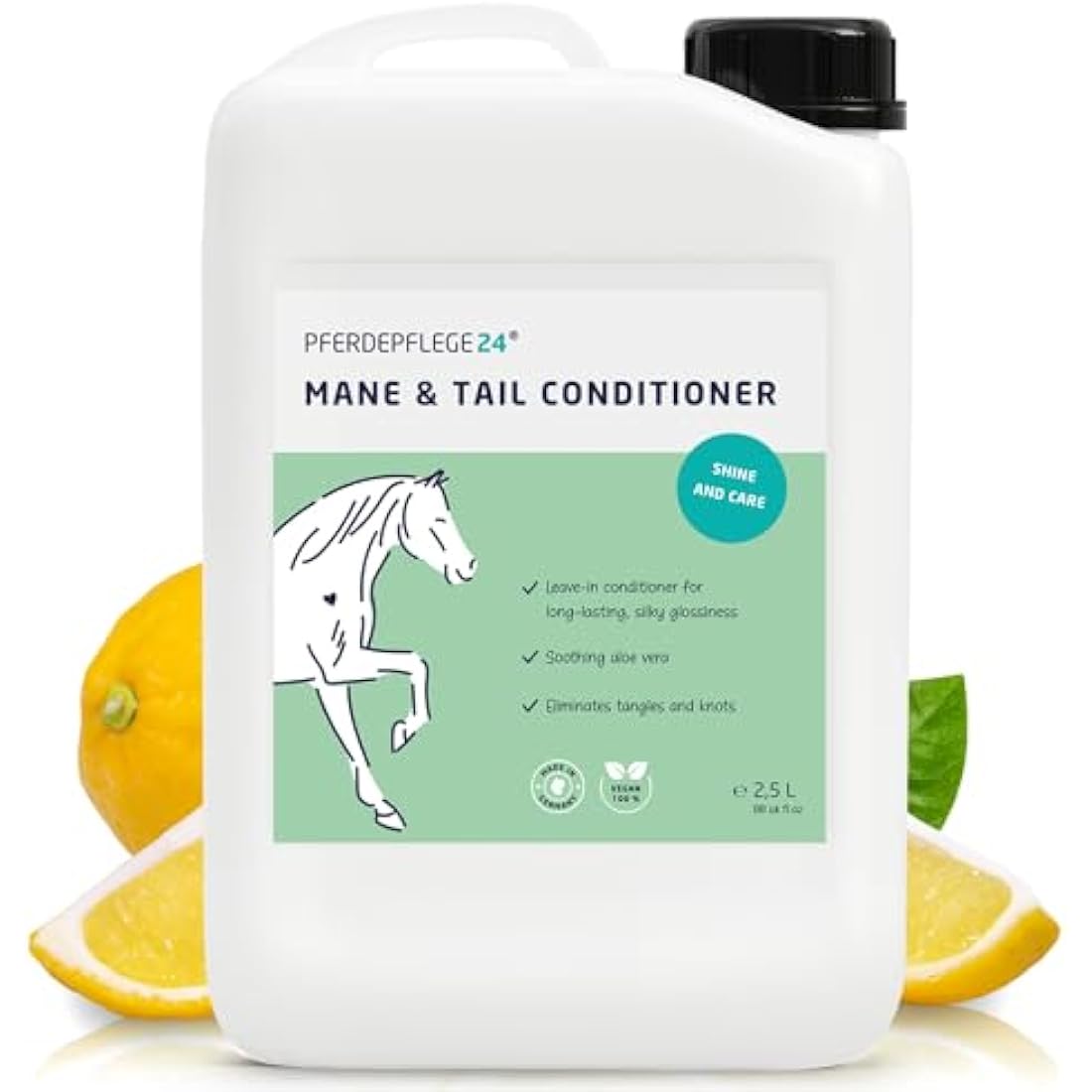 PFERDEPFLEGE24 Mane and Tail Detangler Spray – Shine & Dirt Repellent – 2500ml