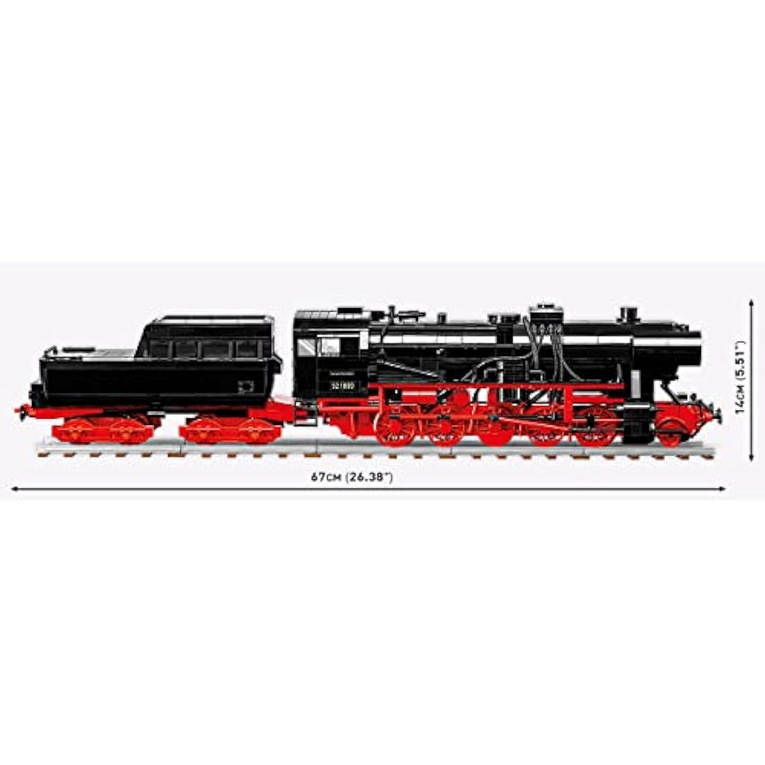 COBI BR 52 Steam Locomotive Model - Black Construction Toy Set