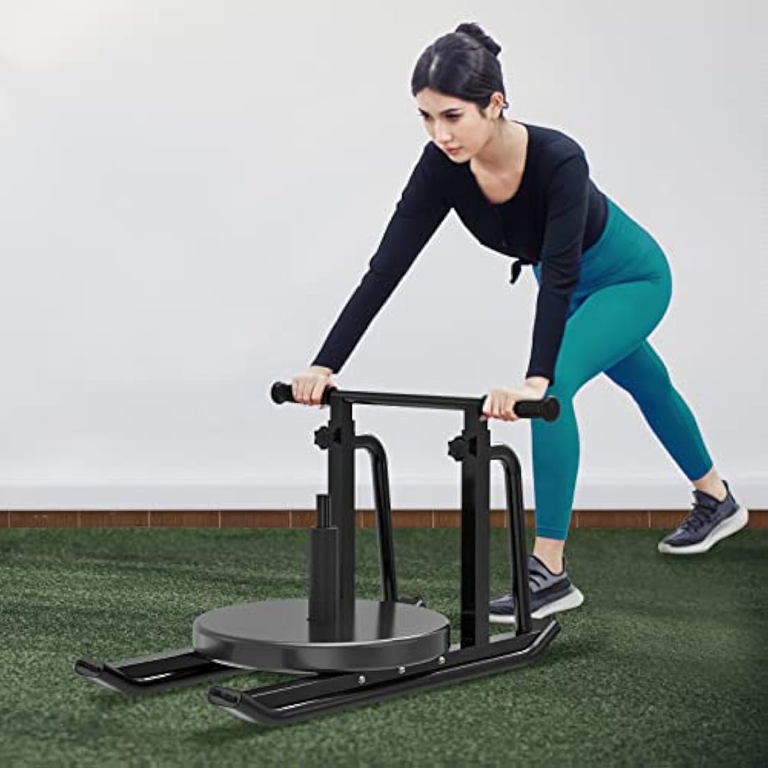 Kipika Weight Sled | Adjustable Height Fitness Sled for 1" & 2" Plates
