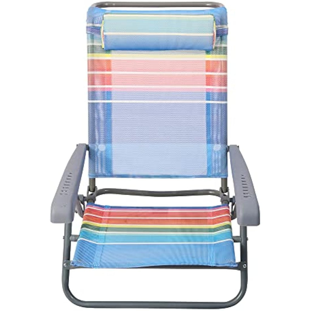Beach Folding Chair – 7-Position Adjustable Lounger
