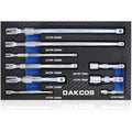 DAKCOS 9-Piece Socket Extension Bar Set | 1/4" 3/8" 1/2" Drive CR-V Steel