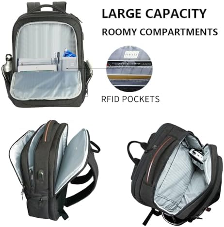KROSER 17.3 Inch Laptop Backpack | Water-Resistant USB Travel Bag