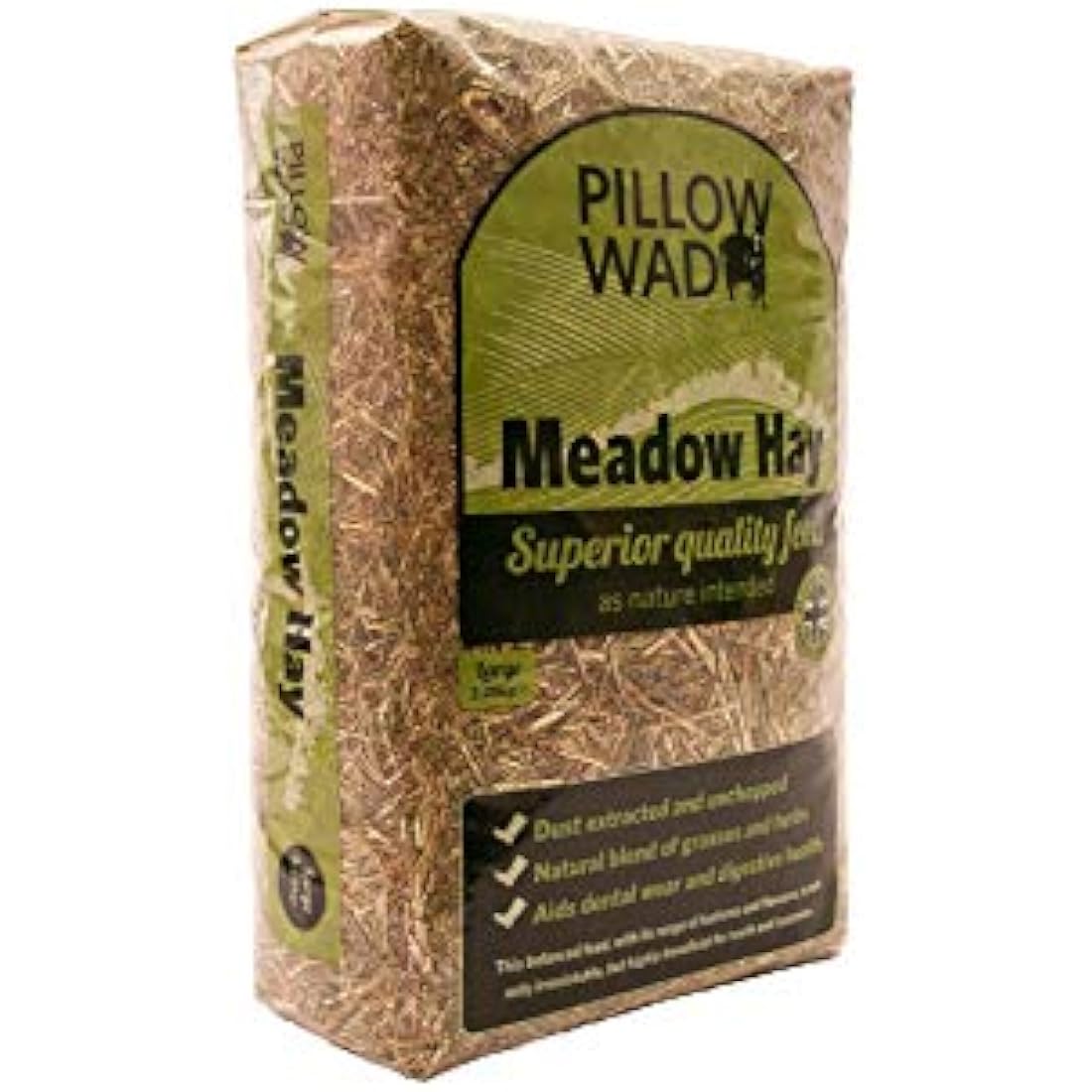 Pillow Wad Meadow Hay – Dust Extracted Natural Pet Food, 2.25kg (3 Pack)