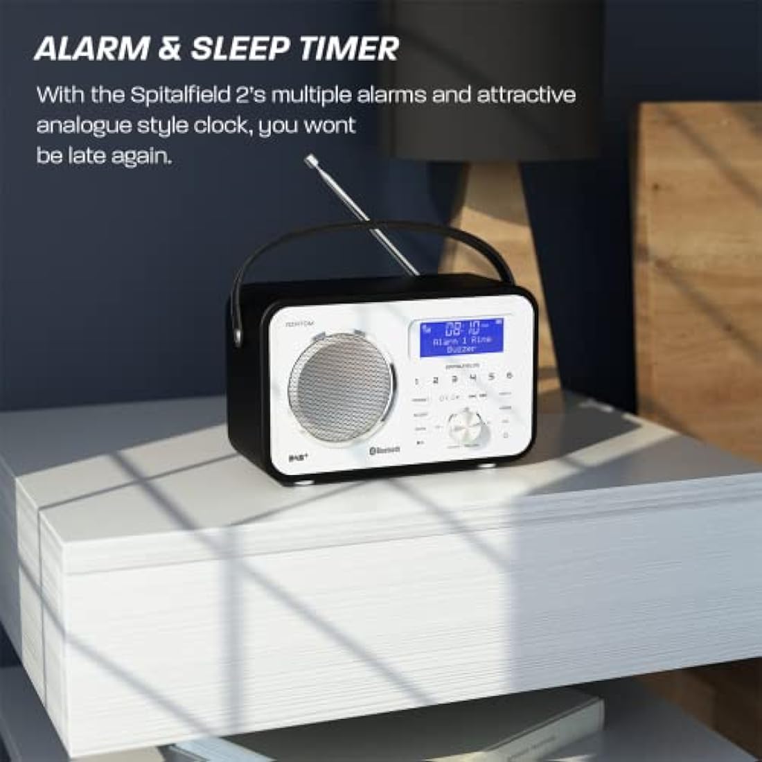 Azatom Spitalfields 2 DAB/DAB+ & FM Portable Radio | Bluetooth | Black