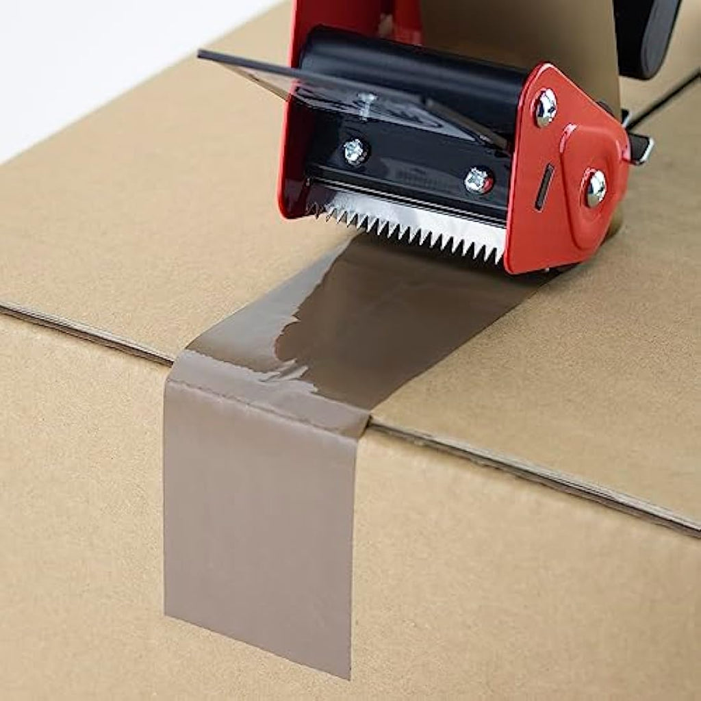 Rapesco Antibacterial Tape Dispenser Pack | 3 Heavy-Duty Tools & Brown Tape