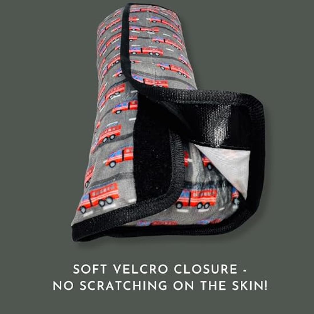 HECKBO Firefighter Car Seat Belt Pillow for Kids – Soft Neck Support