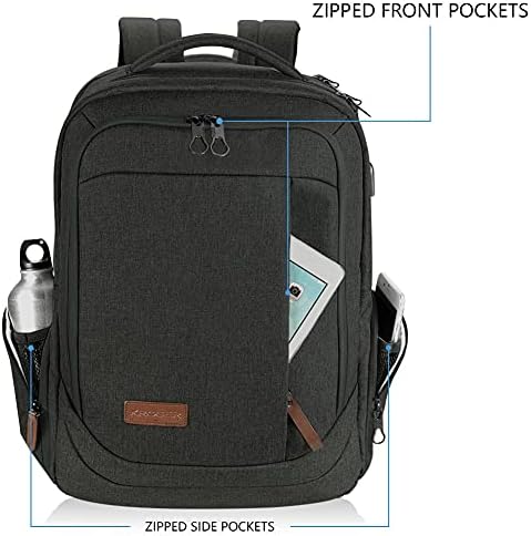KROSER 17.3 Inch Laptop Backpack | Water-Resistant USB Travel Bag
