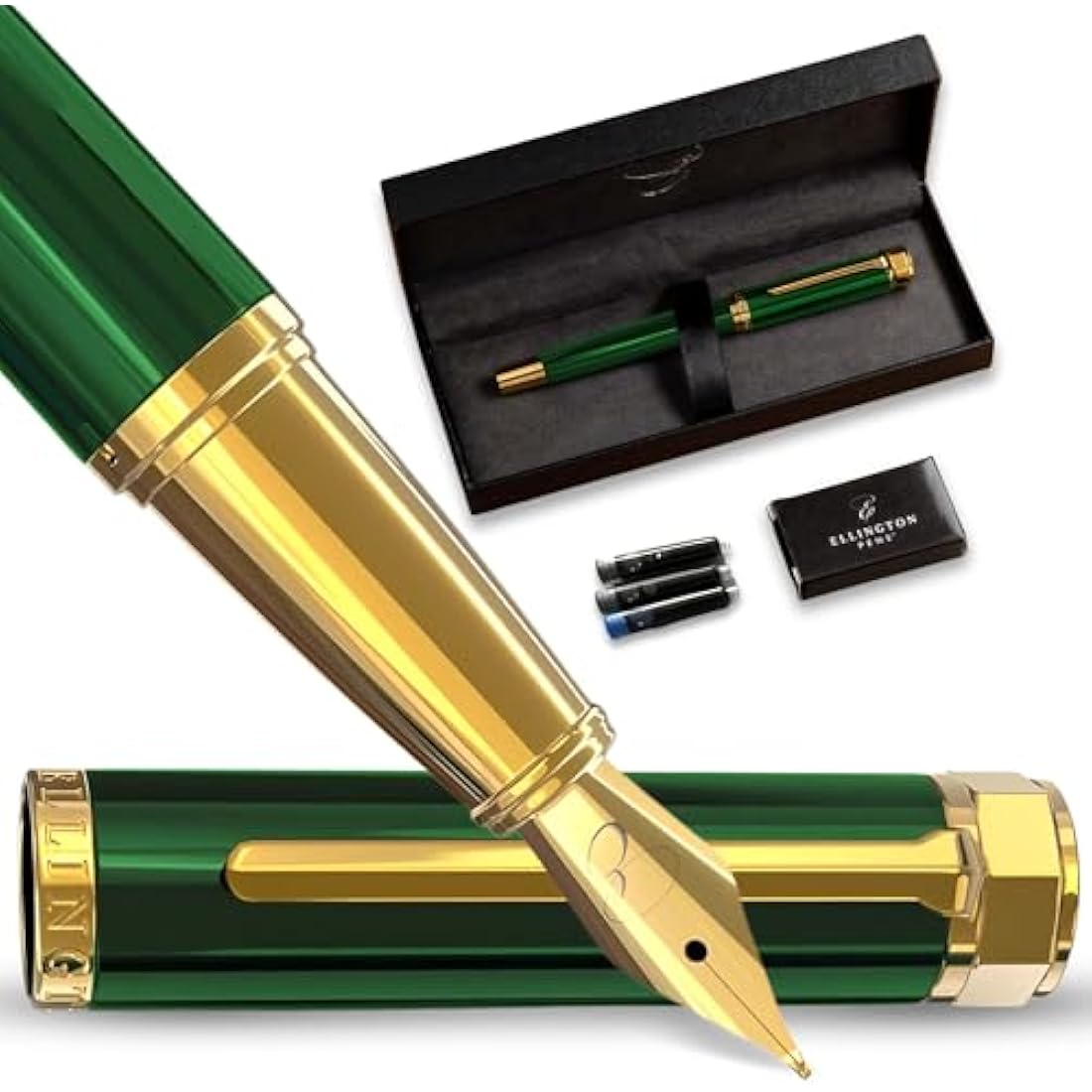 Ellington Luxury Fountain Pen Set – Smooth Nib Calligraphy Pen