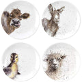 Royal Worcester Wrendale Designs Tea Plates – Set of 4 Ceramic Plates