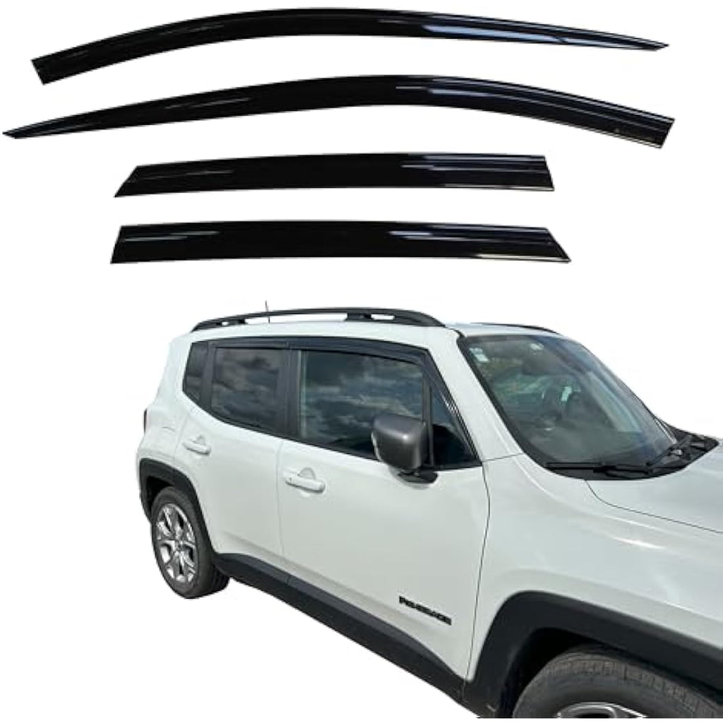 Auto Clover Wind Deflectors for Jeep Renegade 2014+ | 4-Piece Set