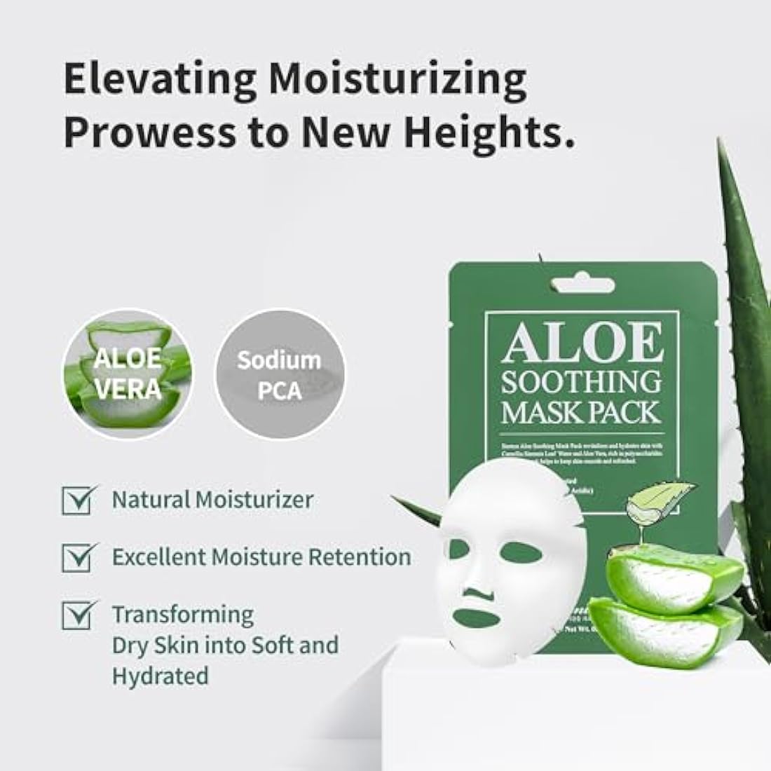 Benton Aloe Soothing Mask Pack – Hydrating & Cooling Sheet Mask (10 Pack)