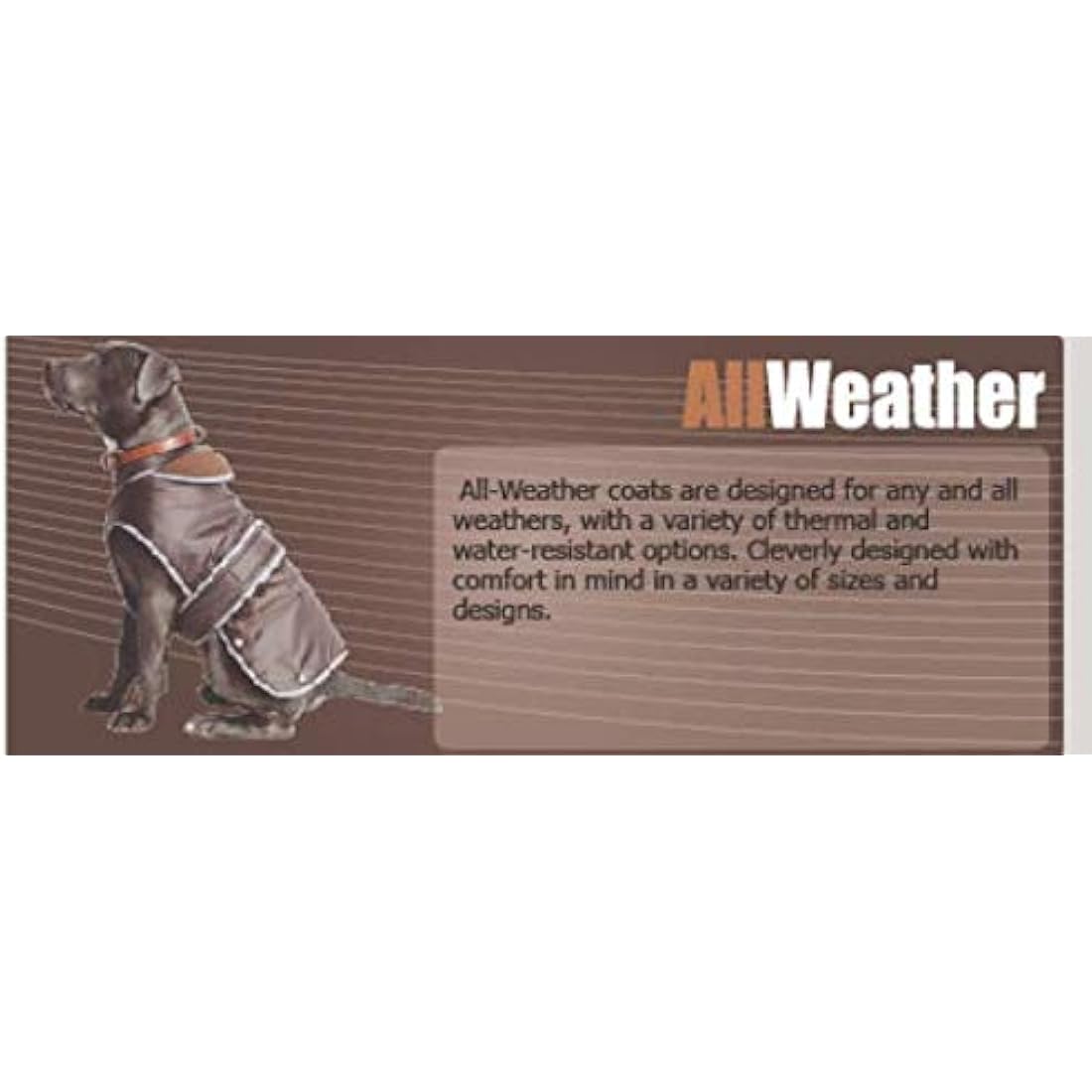 Ancol Stormguard Dog Coat – Waterproof Fleece Lined – Chocolate, Medium