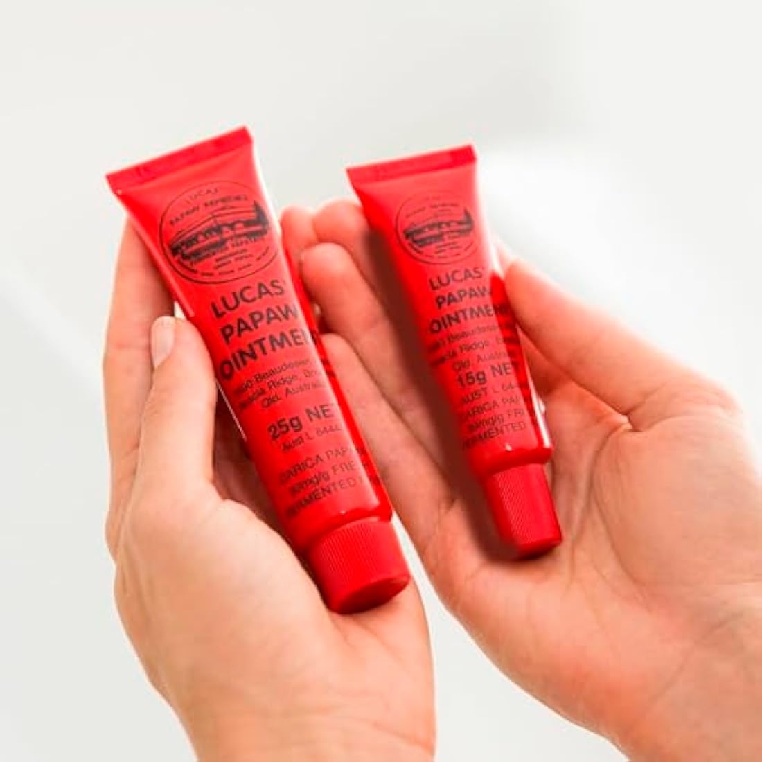 Lucas Pawpaw Ointment - Natural Australian Lip & Skin Balm (2x15g + 2x25g)
