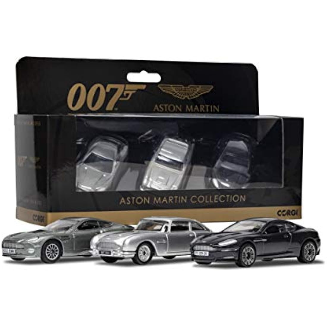 Corgi James Bond Aston Martin 3-Piece Die-Cast Model Car Set, Silver
