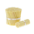Danilovo White Beeswax Taper Candles - 500 Pack Drip-Free Church Candles