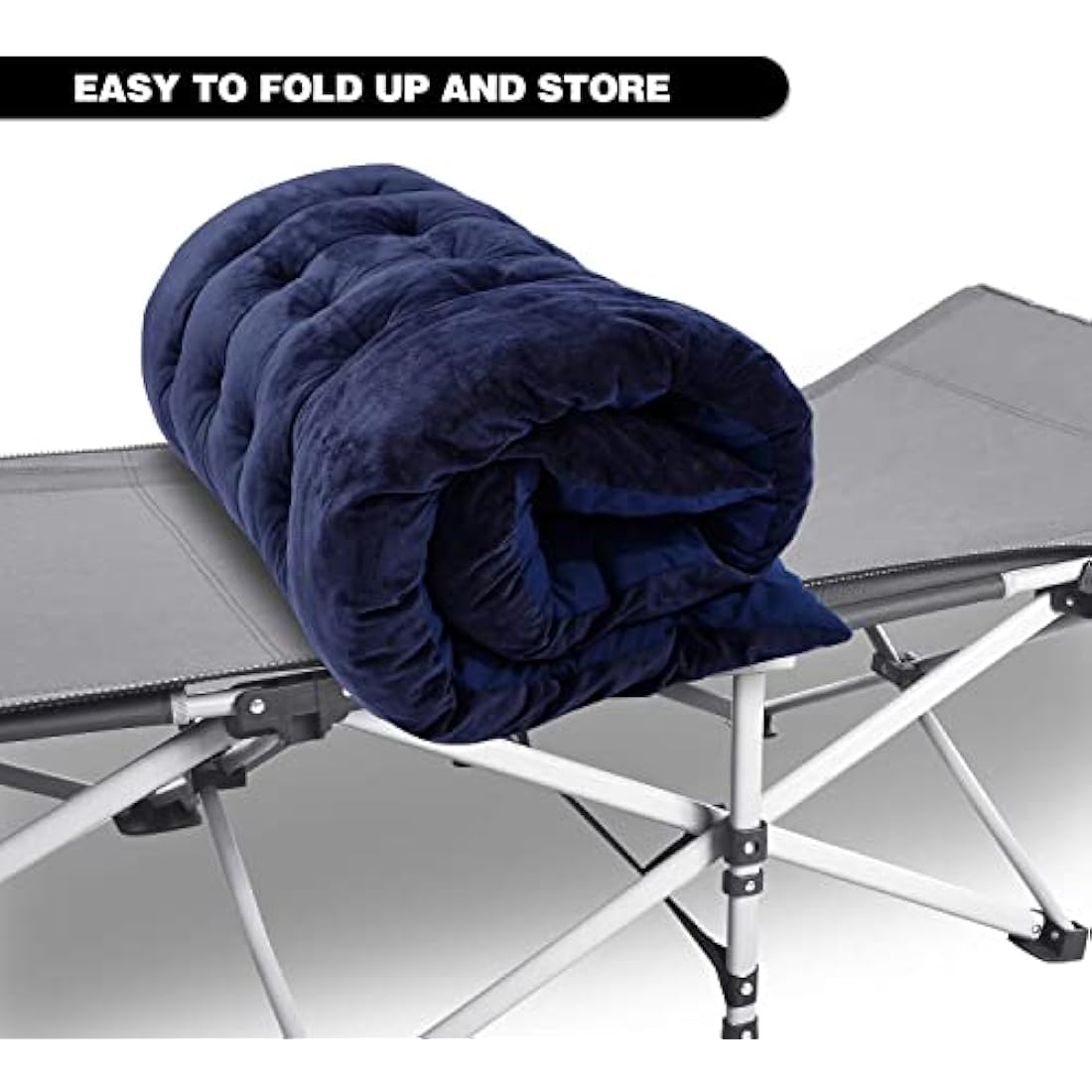 REDCAMP XL Camping Cot Mattress Pad – 75x28 Soft Cotton Sleeping Mat