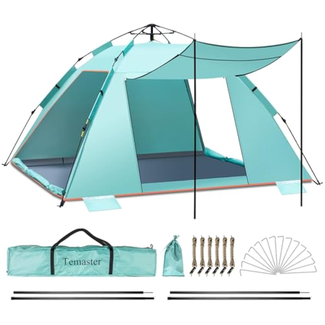 4-5 Person Instant Pop Up Beach Tent | UPF 50+ Sun Shelter