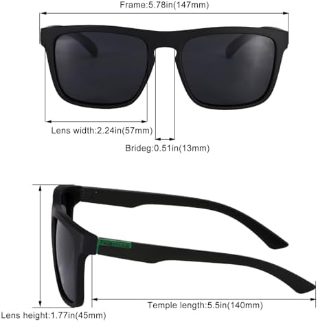 Jolof Store Polarised Retro Sunglasses for Men – UV400 Sports 2-Pack