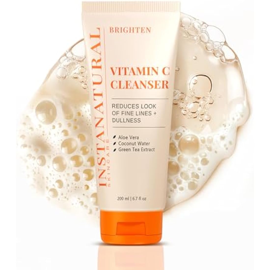 InstaNatural Vitamin C Facial Cleanser – Anti-Aging & Pore Refining – 200ml