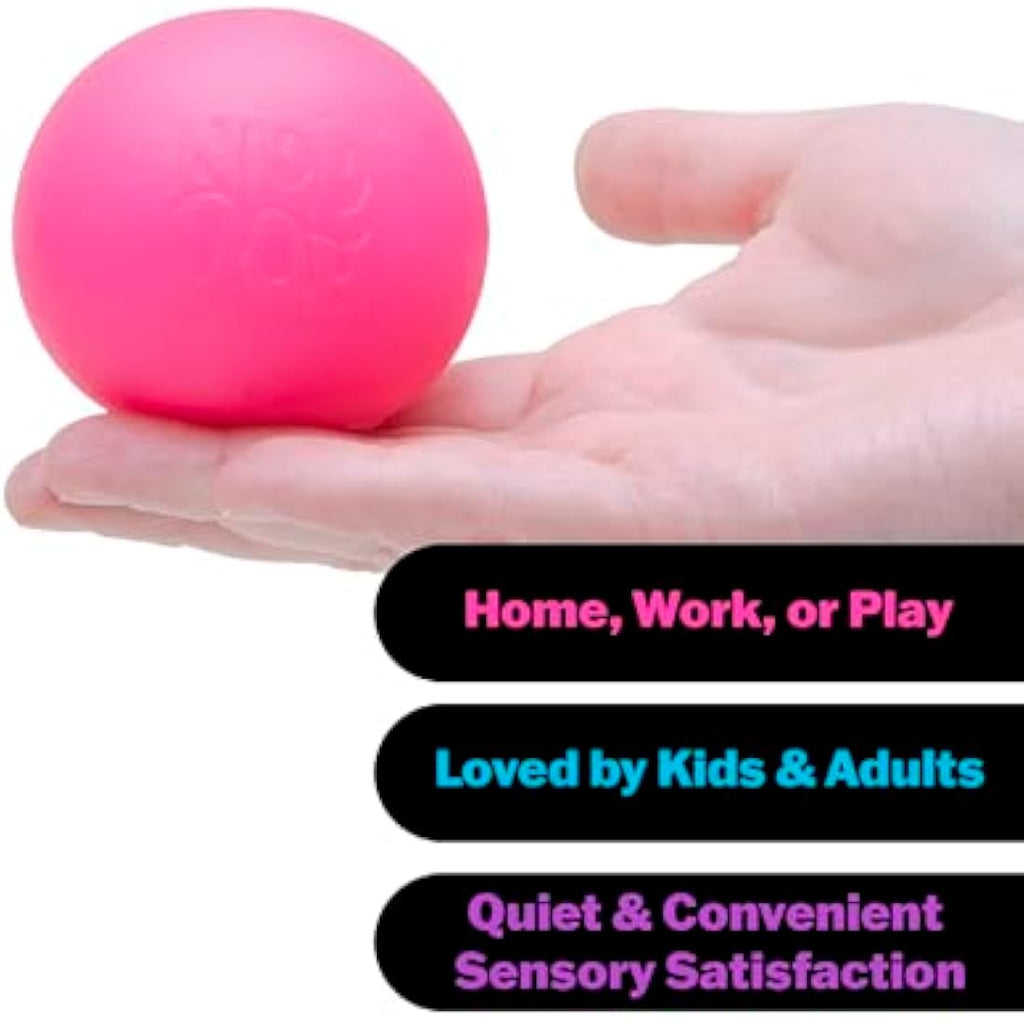 Schylling Nee Doh Stress Ball – Neon Fidget Toy for Anxiety Relief