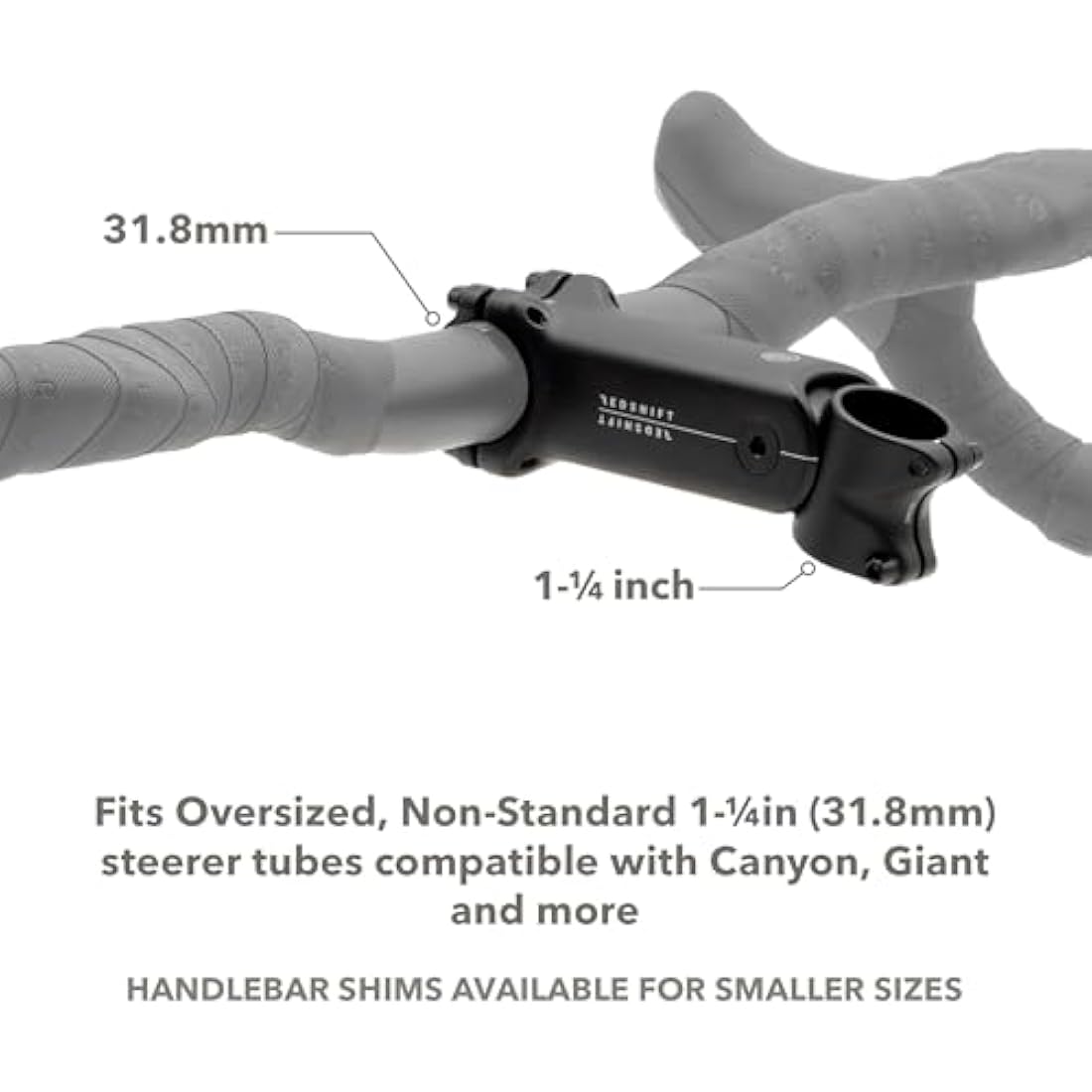 Redshift ShockStop Suspension Stem | 1-1/4 in Steerer for Canyon & Giant