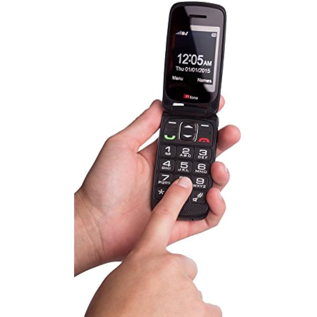 TTfone Star TT300G Flip Mobile Phone – Big Button Senior Phone, Grey