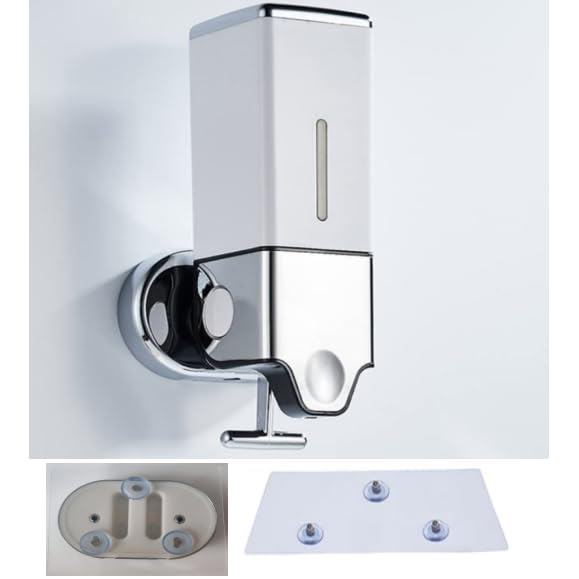 Wall Mounted Soap Dispenser – 500ml White ABS Manual Pump