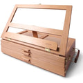 Artistik Wooden Tabletop Easel | Adjustable Desk Box with 3 Drawers