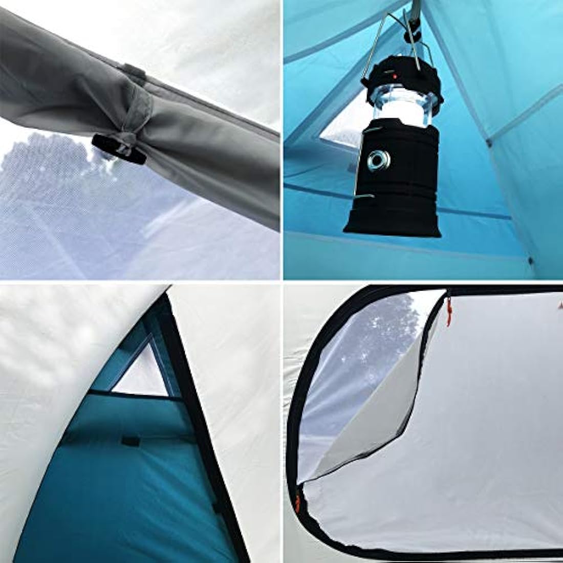 SAFACUS 4-Person Dome Camping Tent | Waterproof Double Layer Family Tent