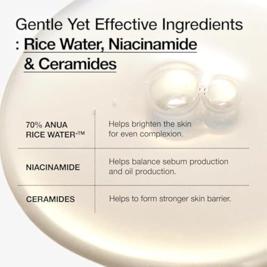 ANUA Rice 70 Glow Milky Toner – Brightening & Hydrating K-Beauty (250ml)