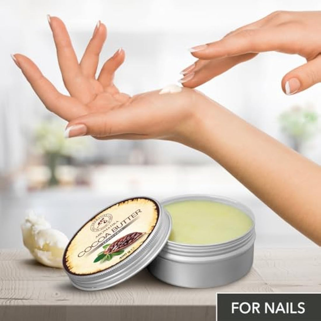 Unrefined Cocoa Butter – 400g Pure Natural Body Moisturizer